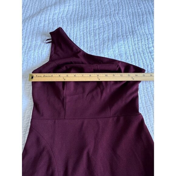 BUPT Maxi Bodycon One-Shoulder Burgundy Formal Dress SZ S NEW - Picture 5 of 8